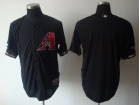 Arizona Diamondbacks Blank Without Name Black Cool Base Jersey