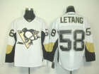 Pittsburgh Penguins #58 Kristopher Letang White NHL Jersey