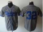 Los Angeles Dodgers #32 Koufax Grey M&N Jersey