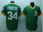 Oakland Athletics #34 Fingers Green M&N 1976 Jerseys