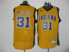 Indina Pacers #31 Miller Yellow Hardwood Classics Soul Swingman Jersey