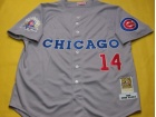 Chicago Cubs #14 ERNIE BANKS M.N 1969 1990A.S PATCH gray jerseys