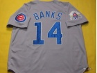 Chicago Cubs #14 ERNIE BANKS M.N 1969 1990A.S PATCH gray jerseys