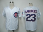 Chicago Cubs #23 SANDBERG white jerseys