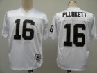 Oakland Raiders #16 JIM PLUNKETT M.N 1980 white jerseys