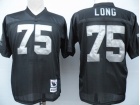 Oakland Raiders #75 HOWIE LONG black M&N jerseys