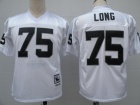 Oakland Raiders #75 HOWIE LONG white jerseys M&N 