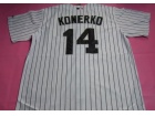 Chicago White Sox #14 KONERKO white With Pinstrip jerseys