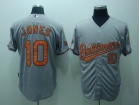 Baltimore Orioles #10 Adam Jones Gray Cool Base Jerseys