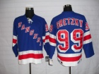 New York Rangers #99 Wayne Gretzky Blue CCM NHL Jersey