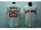 San FranciscoGiants#25 Barry Bonds Cream M&N Jerseys