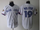 Toronto Blue Jays #19Paul Molitor#19 1993 White Throwback Jerseys