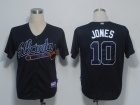 MLB Atlanta Braves Chipper Jones #10  Blue Cool Base Jersey