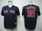 Boston Red Sox Dustin Pedroia #15 Navy Blue Cool Base Jerseys