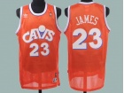 Cleveland Cavaliers #23 LeBron James Orange Throwback Stitched Basketball Jerseys