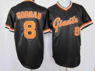 San Francisco Giants #8 Joe Morgan Black M&N Throwback Jersey