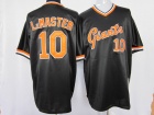 San Francisco Giants #10 Johnnie LeMaster Black M&N Throwback Jersey