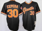 San Francisco Giants #30 Orlando Cepeda Black M&N Throwback Jersey