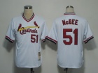 St. Louis Cardinals #51 Willie McGee White Throwback Jersey