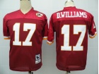 Washington Redskins #17 D.williams Red M&N Jerseys