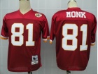 Washington Redskins #81 Monks Red M&N Jerseys