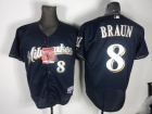 Milwaukee Brewers #8 Ryan Braun Blue Jersey 