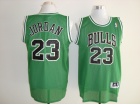 Chicago Bulls #23 Michael Jordan Green Throwback Basketball Jersey