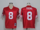 San Francisco 49ers # 8 Steve Young Red  throwback Jerseys