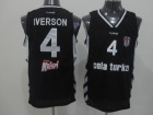 Besiktas Cola Turka #4 Allen Iverson Hummel Ulker Krisp Black Jersey