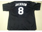 Chicago White Sox #8 Jackson Black M&N Jerseys