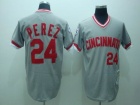 Cincinnati Reds #24 Perez Grey M&N 1976 Jerseys