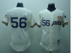 Seattle Pilots #56 Bouton Cream M&N Jerseys