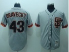 San Francisco Giant #43 Dravecky Grey M&N Jerseys