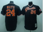 San Francisco Giants #24 Mays Black M&N Jerseys