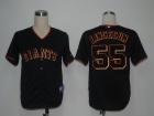 San Francisco Giants #55 Lincecum Black Cool Base Jerseys