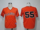 San Francisco Giants #55 Lincecum Orange Cool Base Jerseys