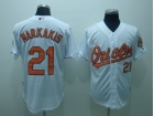 Baltimore Orioles #21 Nick Markakis White Cool Base Jerseys