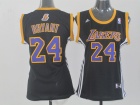 Los Angeles Lakers #24 Bryant Black Women NBA Jersey