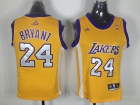 Los Angeles Lakers #24 Bryant Yellow Women NBA Jersey