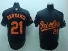 Baltimore Orioles #21 Nick Markakis Cool Base Black Jersey