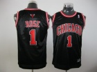 Youth Chicago Bulls #1 Derrick Rose Black Kids Jersey