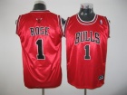 Youth Chicago Bulls #1 Derrick Rose Red Kids Jersey