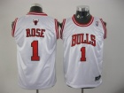 Youth Chicago Bulls #1 Derrick Rose White Kids Jersey