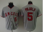 Los Angeles Angels 5# Albert Pujols Grey Cool Base Jerseys