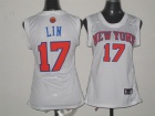 New York Knicks #17 Lin White Women Jerseys