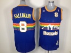 Denver Nuggets #8 Gallinari Blue Rainbow Hardwood Classics Jersey