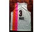 Adidas Miami Floridians #3 Dwyane Wade White ABA Hardwood Classic Swingman Jersey