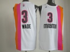 Adidas Miami Floridians #3 Dwyane Wade White ABA Hardwood Classic Swingman Jersey