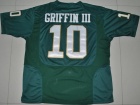 Baylor Bears #10 Robert Griffin III Green Pro Combat College Jerseys