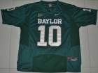 Baylor Bears #10 Robert Griffin III Green Pro Combat College Jerseys